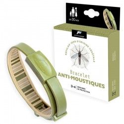 Bracelet anti-moustiques et autres insectes Pharmavoyage vert kaki