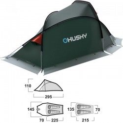 Tente expédition Husky Flame 2 verte