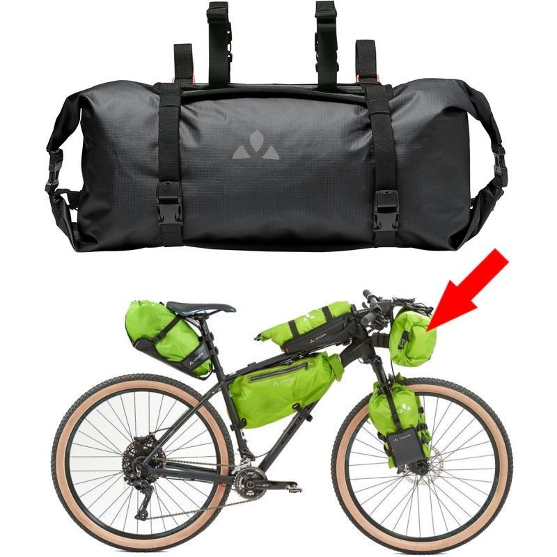 Sacoche étanche pour guidon de vélo Vaude Trailfront II noire