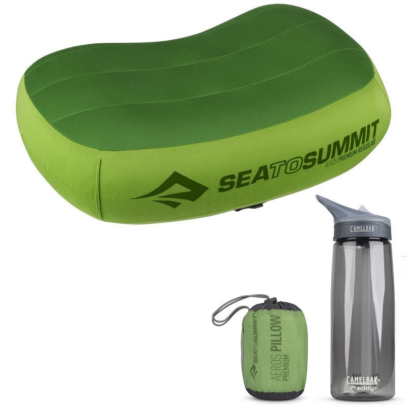 Oreiller gonflable compact Sea to Summit Aeros Premium Pillow vert