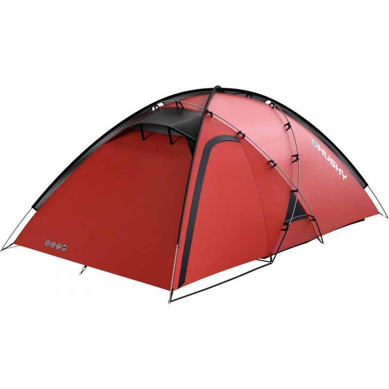 Tente de bivouac Husky Felen 3-4 rouge pour 3 à 4 personnes