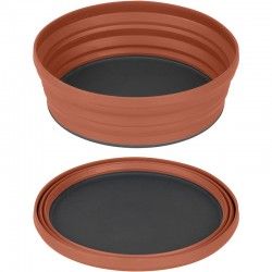 Bol pliant et assiette pliable Sea to Summit XL BOWL orange Rust