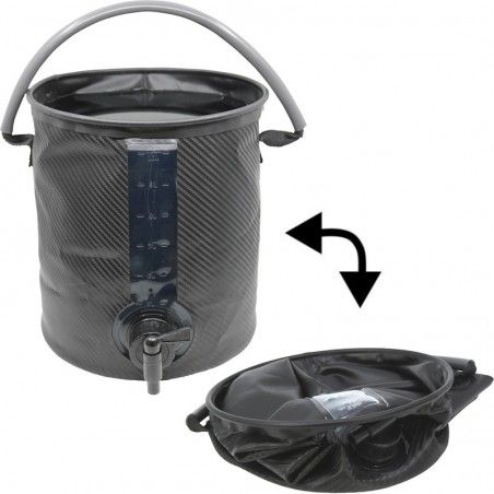 Seau pliable de camping avec robinet CAO 10 litres Seau pliable de camping avec robinet CAO 10 litres