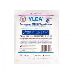 Sachet de 5 compresses stériles non tissées YLEA 10 x 10 cm