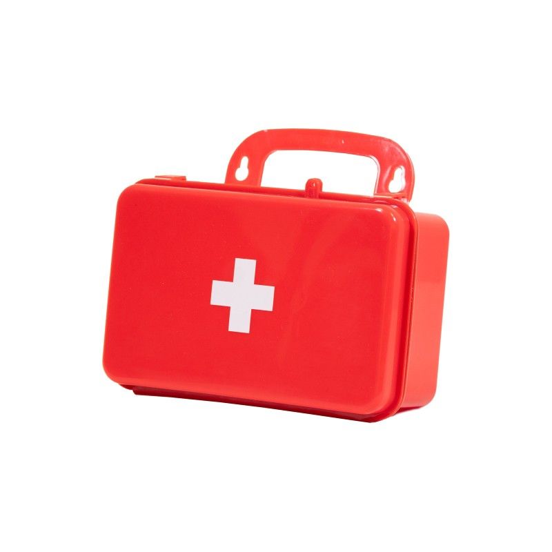 Trousse de secours vide et rigide de couleur rouge Ylea