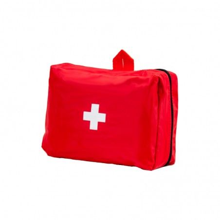 Trousse de secours souple et vide YLEA de couleur rouge