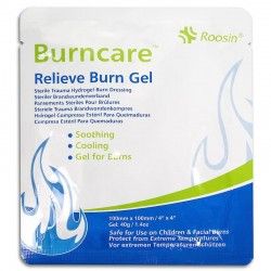 Pansement et compresse sous forme de gel pour brûlures Roosin Burncare