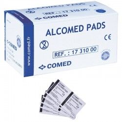 Tampon alcoolisé imprégné à l’alcool 70% Comed Alcomed Pads