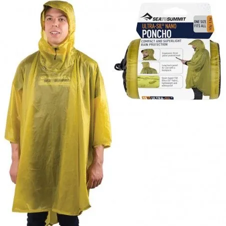 Poncho de randonnée 15D Sea to Summit Ultra-Sil Nano vert Lime Poncho de randonnée 15D Sea to Summit Ultra-Sil Nano vert Lime