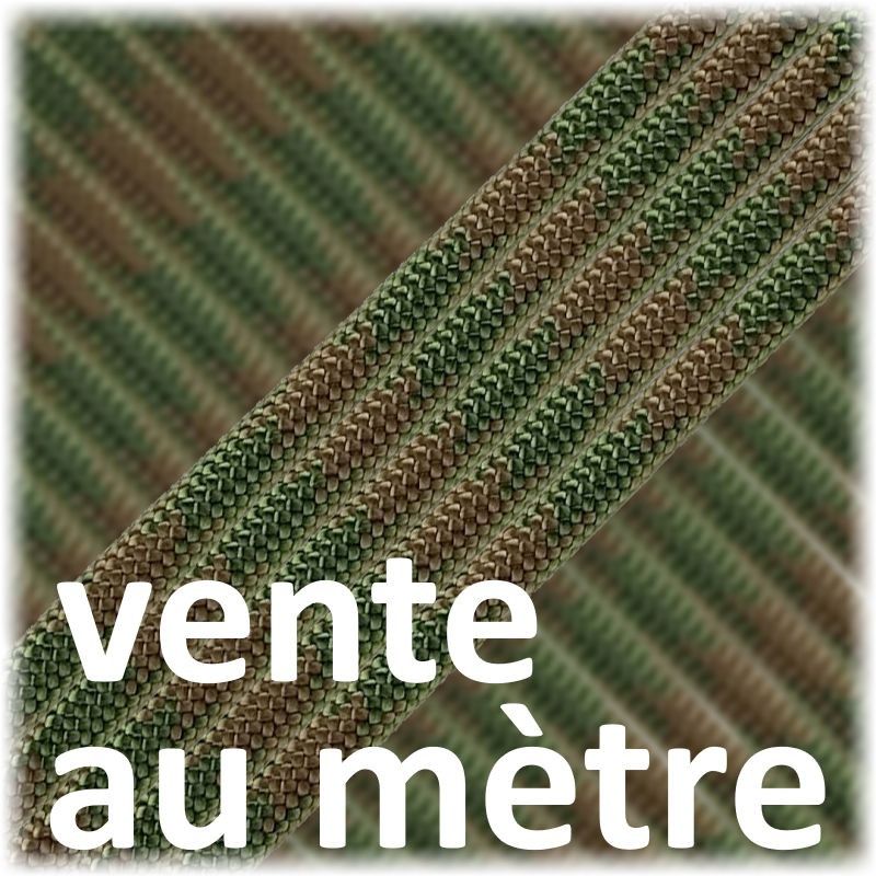 Cordelette paracorde militaire de survie Nylon Paracord 550 EDCX camouflage