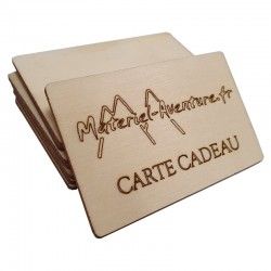 Carte cadeau en bois MATERIEL-AVENTURE