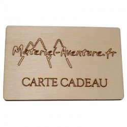 Carte cadeau pour les fêtes ou un anniversaire MATERIEL-AVENTURE