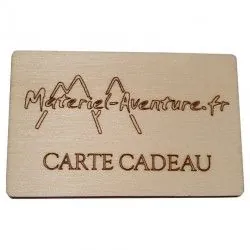 Carte cadeau pour les fêtes ou un anniversaire MATERIEL-AVENTURE