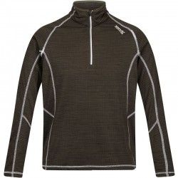 T-shirt thermique micro-polaire homme à manches longues Regatta Yonder vert armée