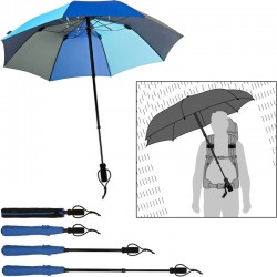Parapluie de randonnée et trek Euroschirm Telescope Handsfree bleu