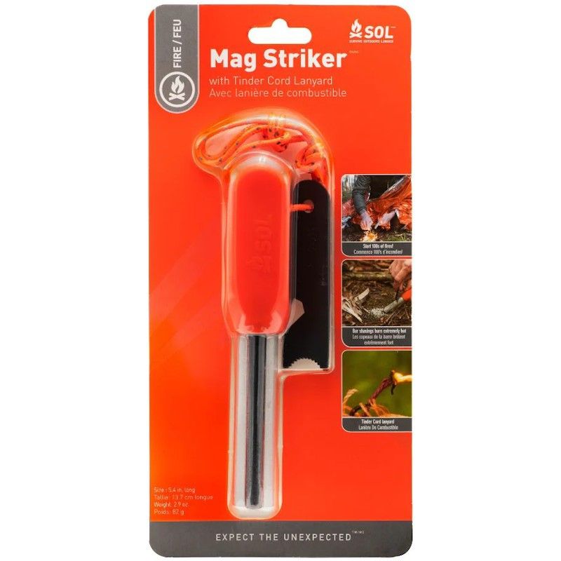 Allume feu ferrocérium et magnésium SOL Mag Striker