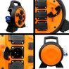 Enrouleur électrique avec rallonge de 15 mètres CAO pour borne de camping