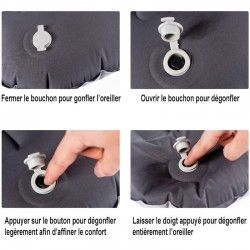 Oreiller gonflable avec pompe intégrée CAO