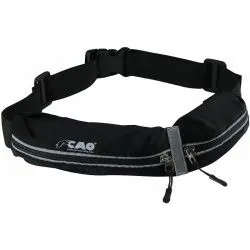 Ceinture cache-billets CAO noire avec 2 poches