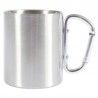 Tasse inox à double paroi et poignée mousqueton 0,3 litre CAO