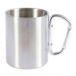 Tasse inox CAO avec poignée mousqueton et double paroi