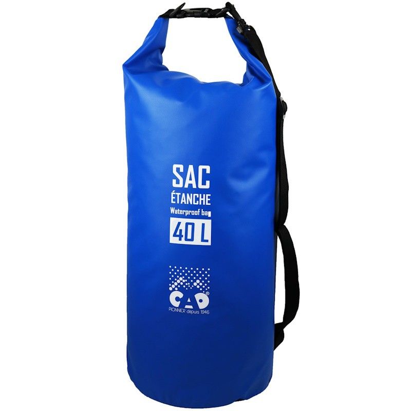 Sac étanche CAO 40 litres bleu avec bandoulière