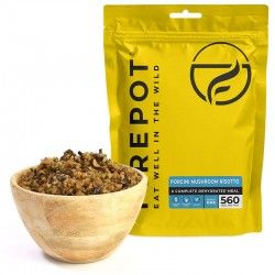 Plat déshydraté Risotto aux cèpes Firepot en sachet étanche refermable