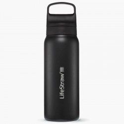 Gourde en acier inoxydable avec filtre à eau Lifestraw Go Stainless Steel 700 ml noire