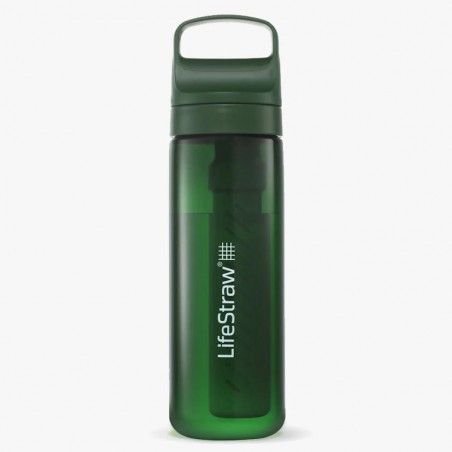 Gourde avec filtre à eau intégré Lifestraw Go Series 650 ml verte Terrace Green