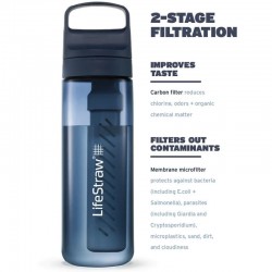 Gourde comprenant un filtre à eau Lifestraw Go Series 650 ml