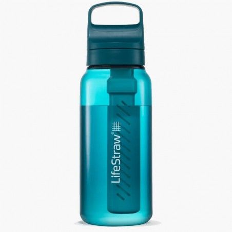 Gourde filtre Lifestraw Go Series 1L bleu turquoise Laguna Teal