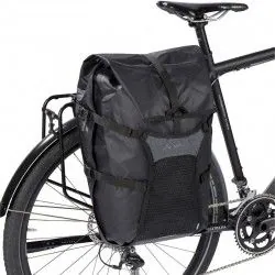 Sacoche de vélo Trailcargo Vaude noire compatible avec tout porte-bagage