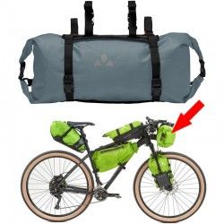 Sacoche étanche pour guidon de vélo Vaude Trailfront II grise Heron