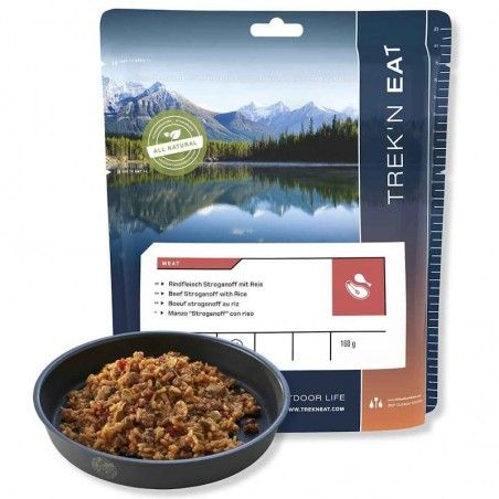 Repas lyophilisé de trek à base de bœuf Stroganoff et riz Trek'n Eat Repas lyophilisé de trek à base de bœuf Stroganoff et riz Trek'n Eat