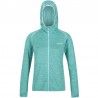 Micro polaire Regatta Women Yonder Hoodie turquoise avec capuche