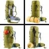 Sac Aircontact Core 40+10 Deuter Cactus Ivy