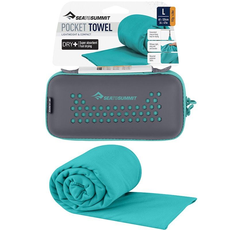 Serviette microfibre de randonnee Pocket Towel Sea to Summit L