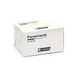 Boîte de 100 pansements adhésifs Euromedis 7 x 2 cm
