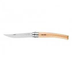Couteau Opinel n°10 effilé avec manche en bois de hêtre