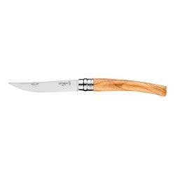 Couteau pliant Opinel N°10 Effilé avec manche en bois d'olivier