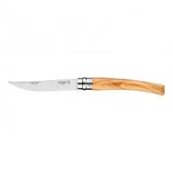 Couteau pliant Opinel N°10 Effilé avec manche en bois d'olivier