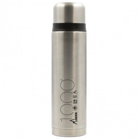 Bouteille isotherme Thermo Laken inox gris 1 litre (1000 ml) Bouteille isotherme Thermo Laken inox gris 1 litre (1000 ml)