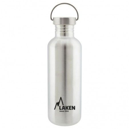 Gourde en acier inoxydable de randonnée Laken Basic Steel 1 L inox Gourde en acier inoxydable de randonnée Laken Basic Steel 1 L inox