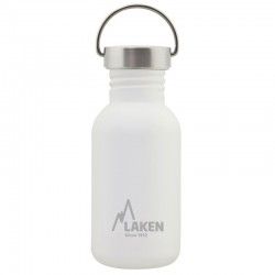 Gourde Laken Basic Steel Vintage 0,5 litres blanche avec bouchon inox