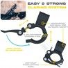 Porte téléphone et porte smarphone pour vélo et moto avec fixation universelle Cyclotron Sunslice