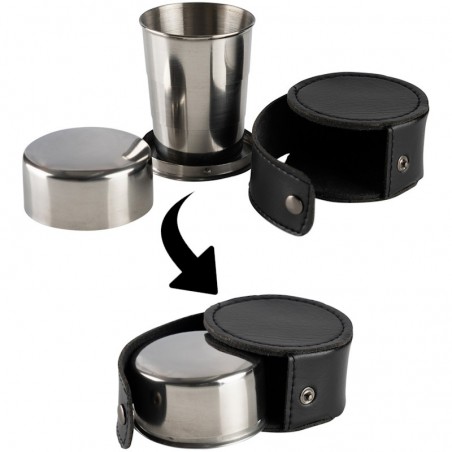 Tasse inox pliable Fosco Stainless Steel L avec étui Tasse inox pliable Fosco Stainless Steel L avec étui
