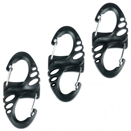 Mousqueton porte-clés et porte-matériel Mini Carabiner Fosco Black noir Mousqueton porte-clés et porte-matériel Mini Carabiner Fosco Black noir