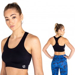 Brassière sport fitness randonnée Dare2b Don’t Sweat It noire Black légère et respirante