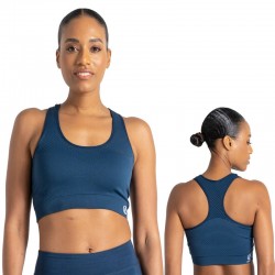 Brassière sport fitness randonnée Dare2b Don’t Sweat It bleue Moonlite Denim