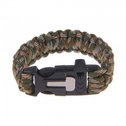 Bracelet paracorde camouflage de survie CAO
